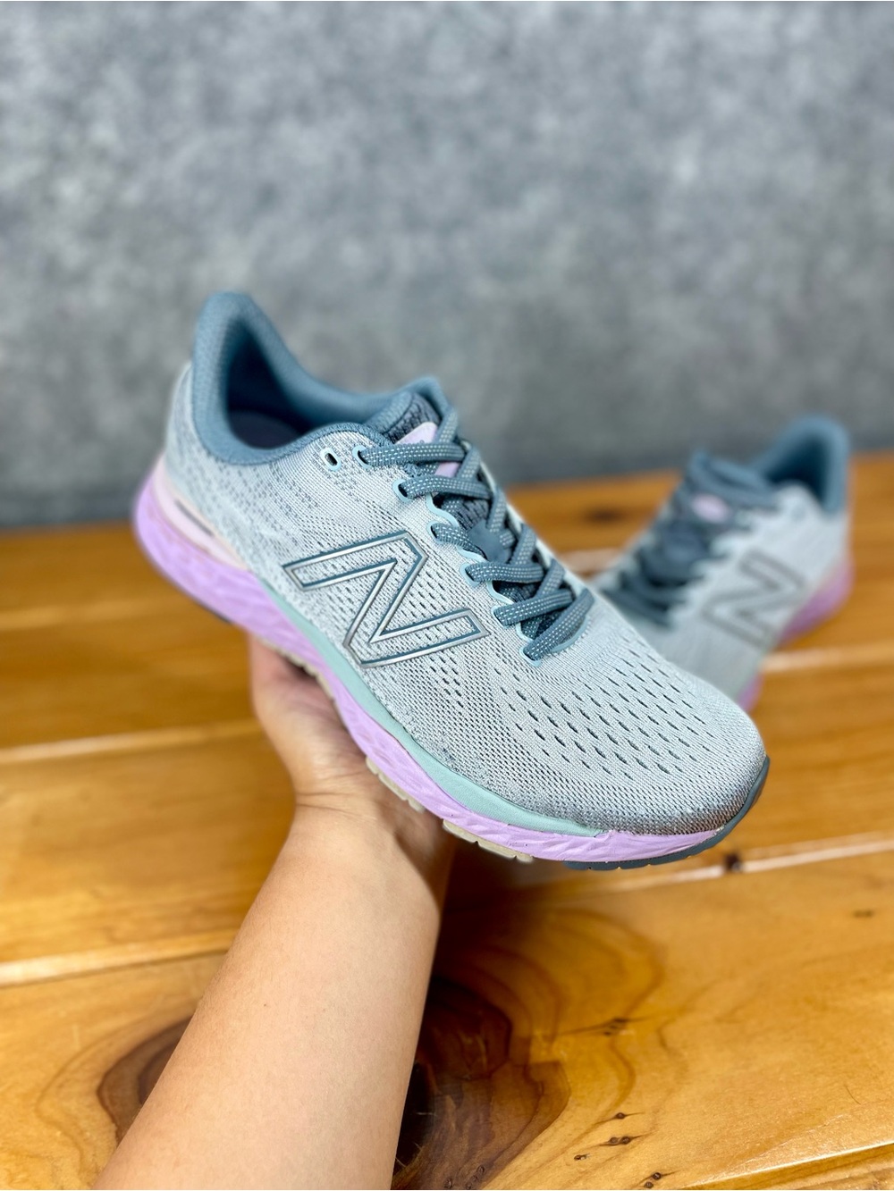 New Balance Fresh Foam X 880v11 Womens 10 B Gray Purple Running Shoes W880Z11 - Picture 16 of 16